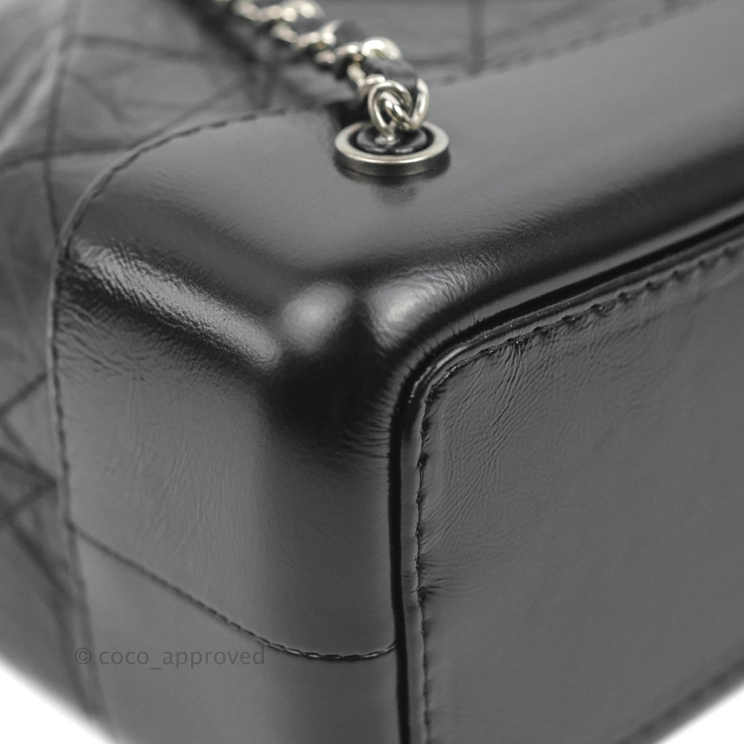 Chanel Small Gabrielle Backpack Black Aged Calfskin