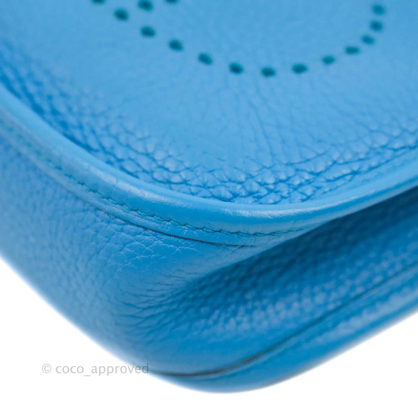 Hermès Mini Evelyne 16 Bleu Zanzibar Clemence Palladium Hardware