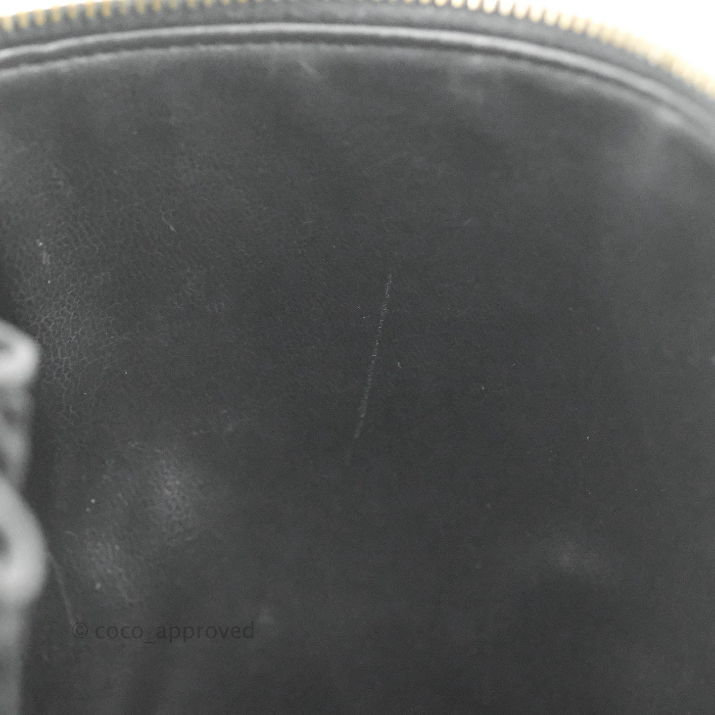 Chanel Vintage Vanity Case Black Caviar Gold Hardware