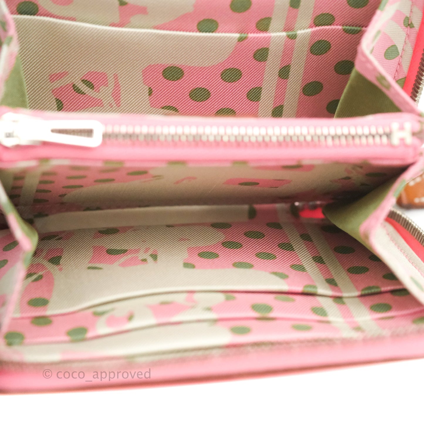 Hermès Silk In Compact Wallet Rose Lipstick Epsom
