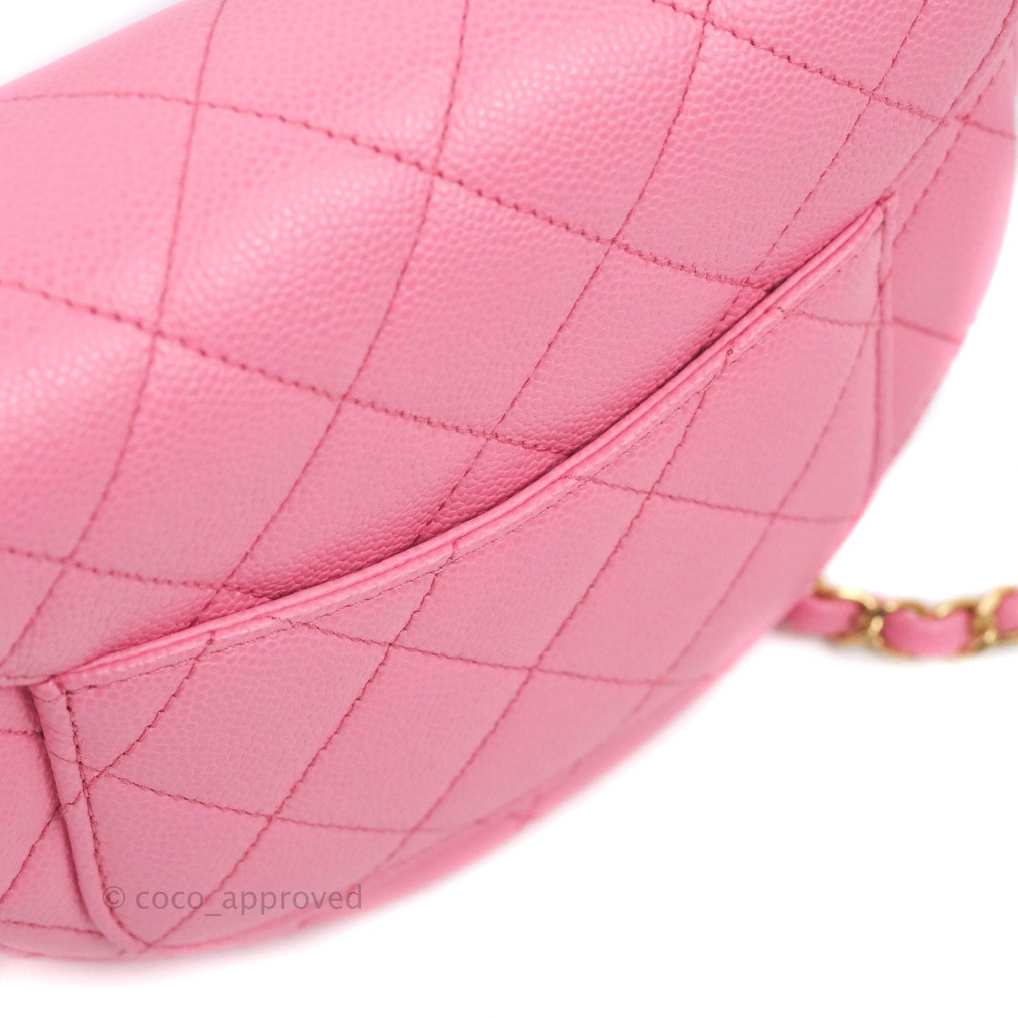 Chanel Mini Messenger Pink Caviar Bag 23P