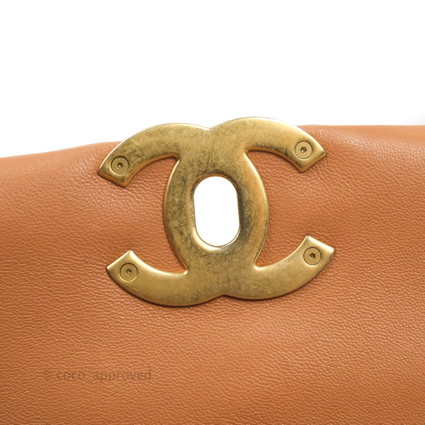 Chanel 19 Small Caramel Dark Beige Lambskin Mixed Hardware 21K