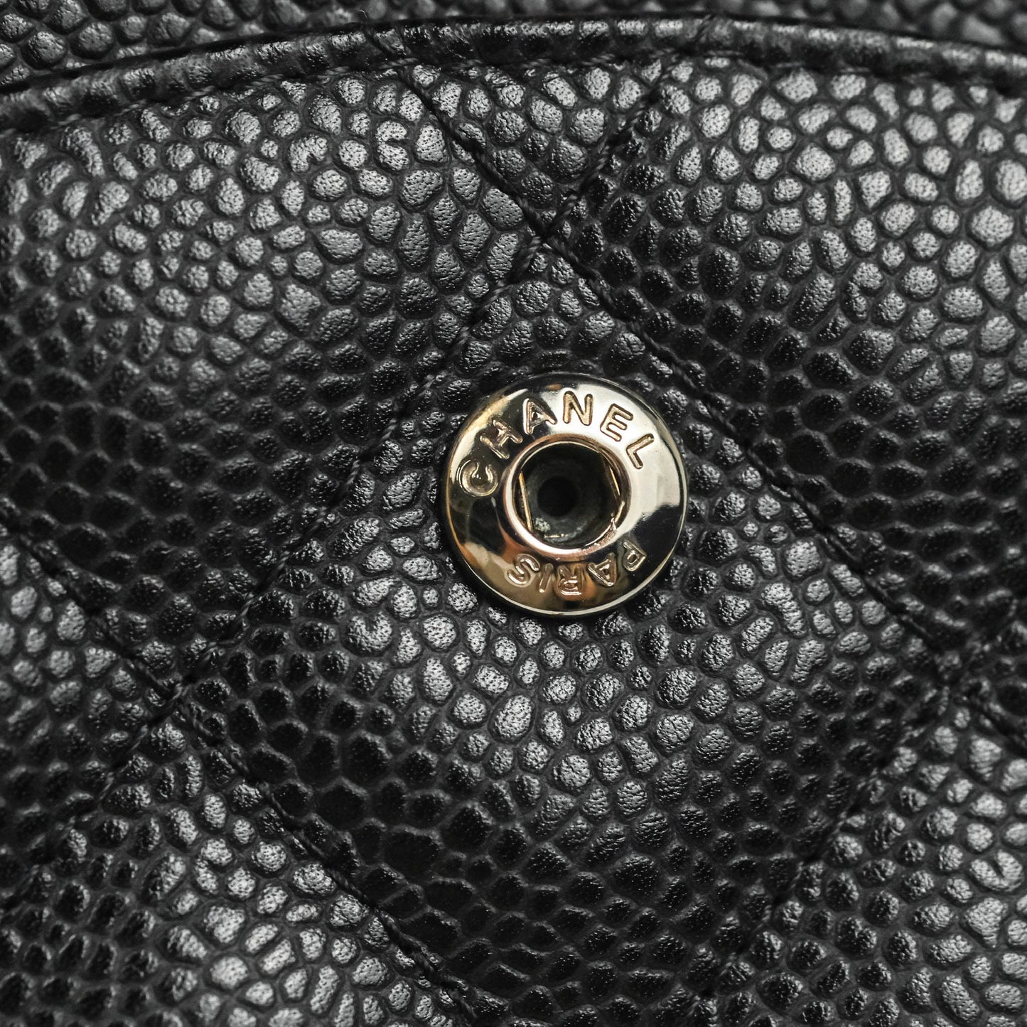 Chanel Jumbo Double Flap Black Caviar Silver Hardware⁣⁣