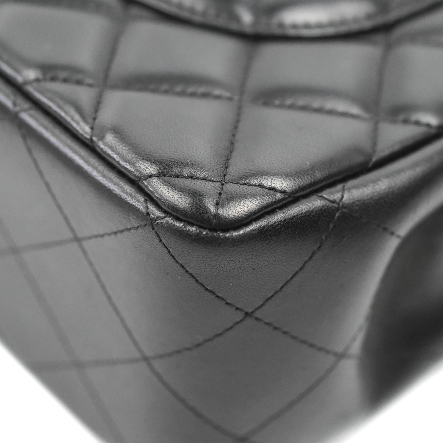 Chanel Jumbo Double Flap Black Lambskin Silver Hardware⁣⁣