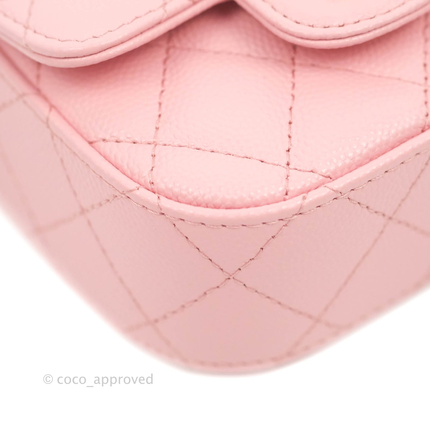 Chanel Classic Clutch With Chain Pink Caviar Gold Hardware