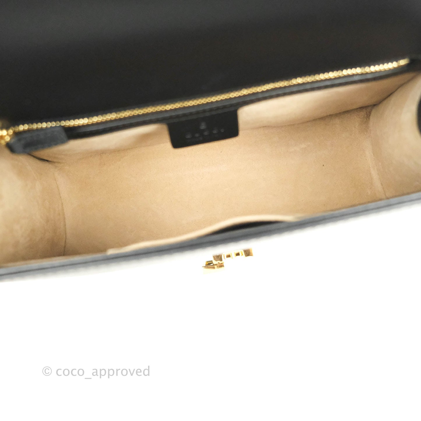 Gucci Calfskin Small Sylvie Shoulder Bag Black