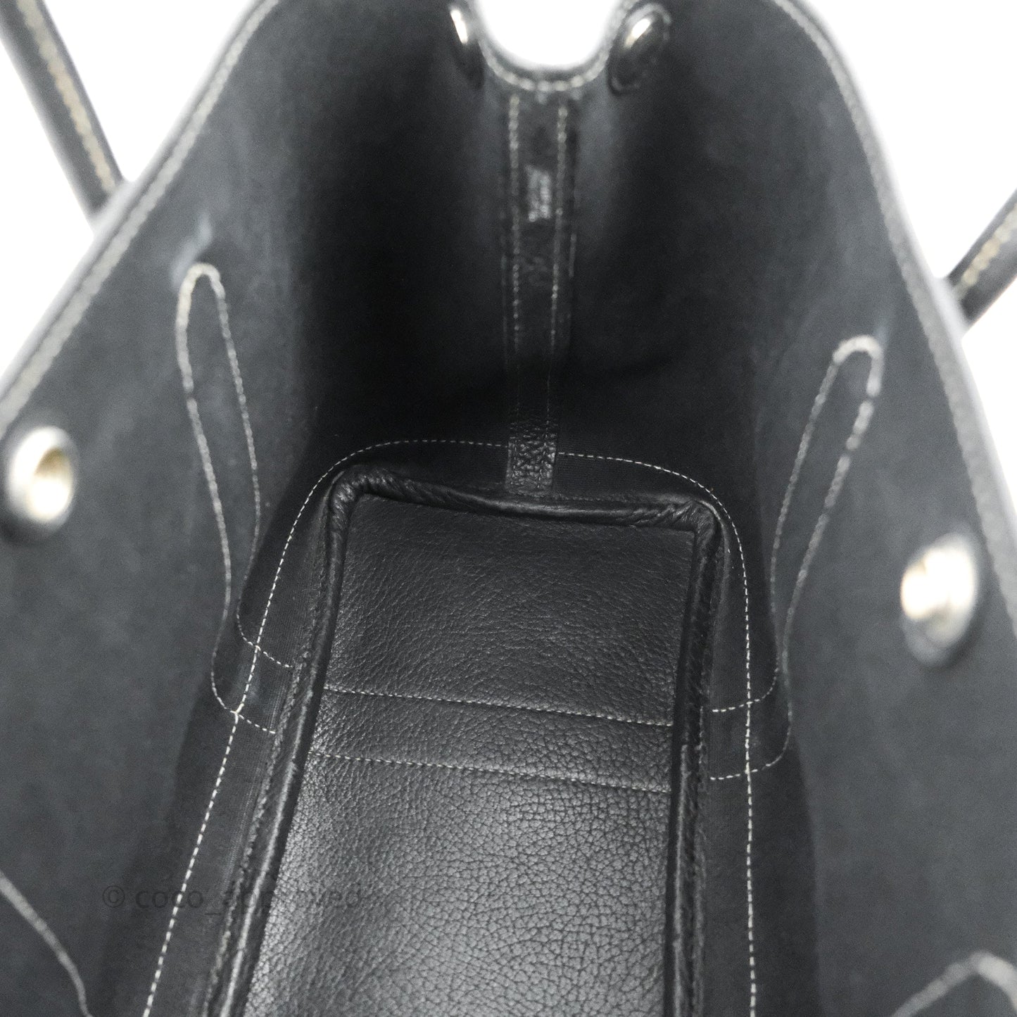 Hermès Garden Party 30 Canvas Black