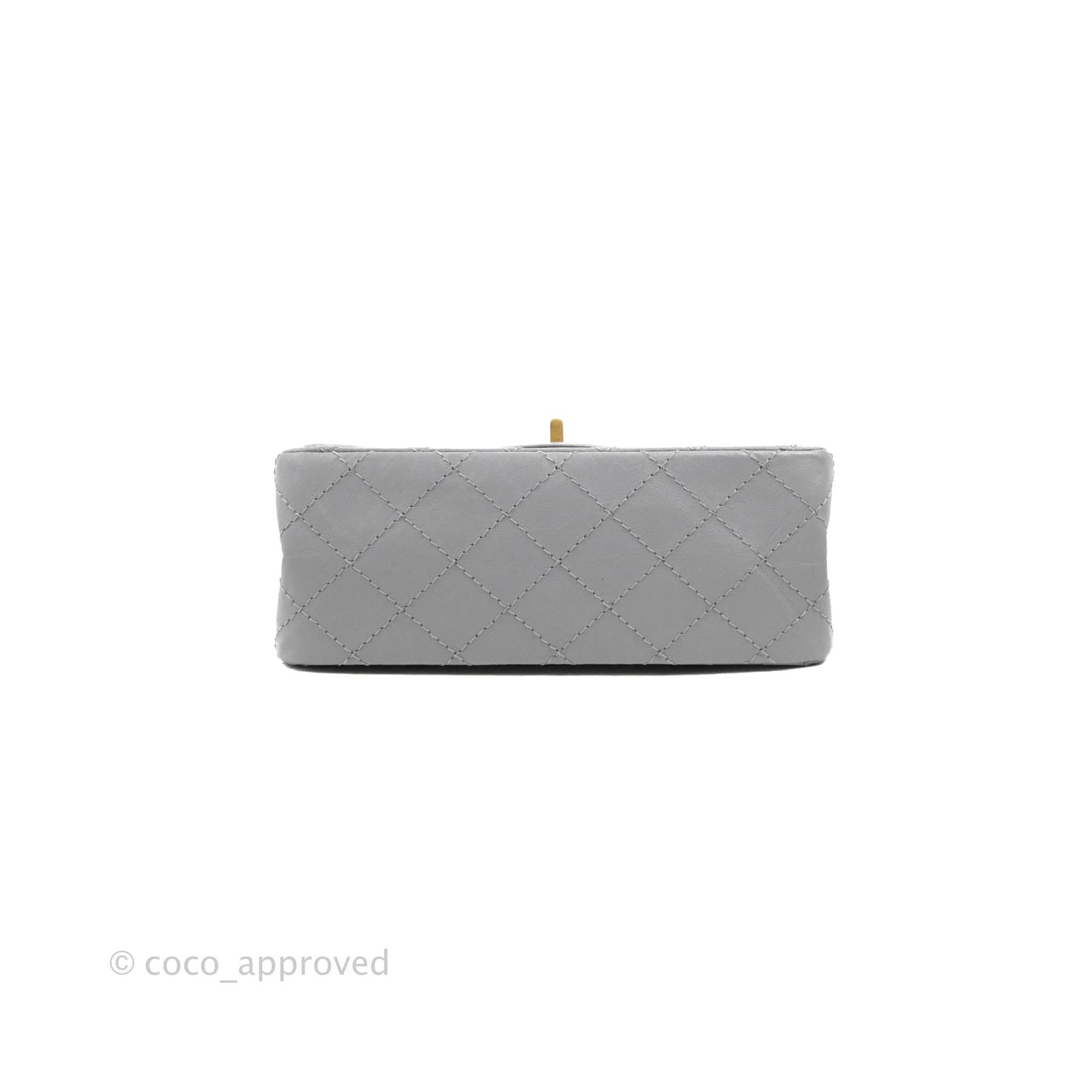 Chanel Mini Reissue 224 Grey Aged Calfskin Aged Gold Hardware