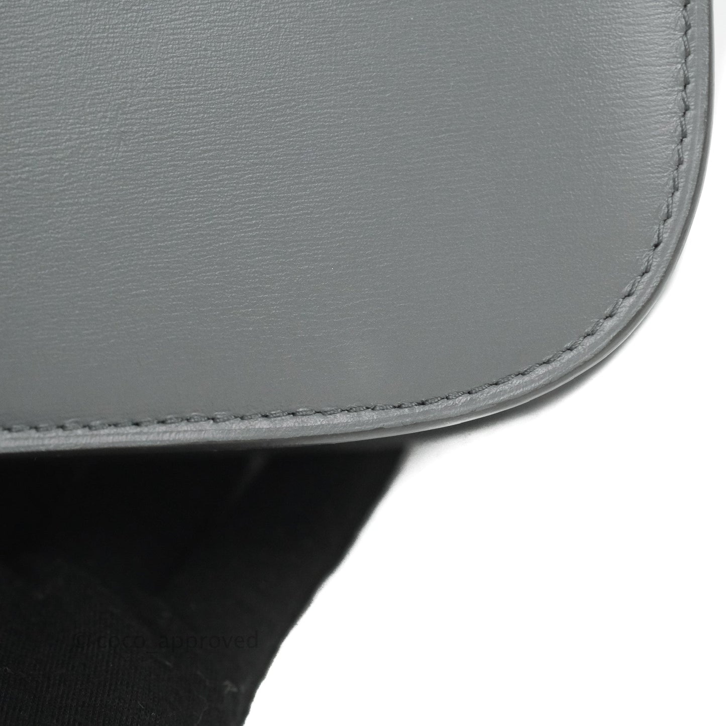 Celine Medium Classic Box Flap Grey Calfskin