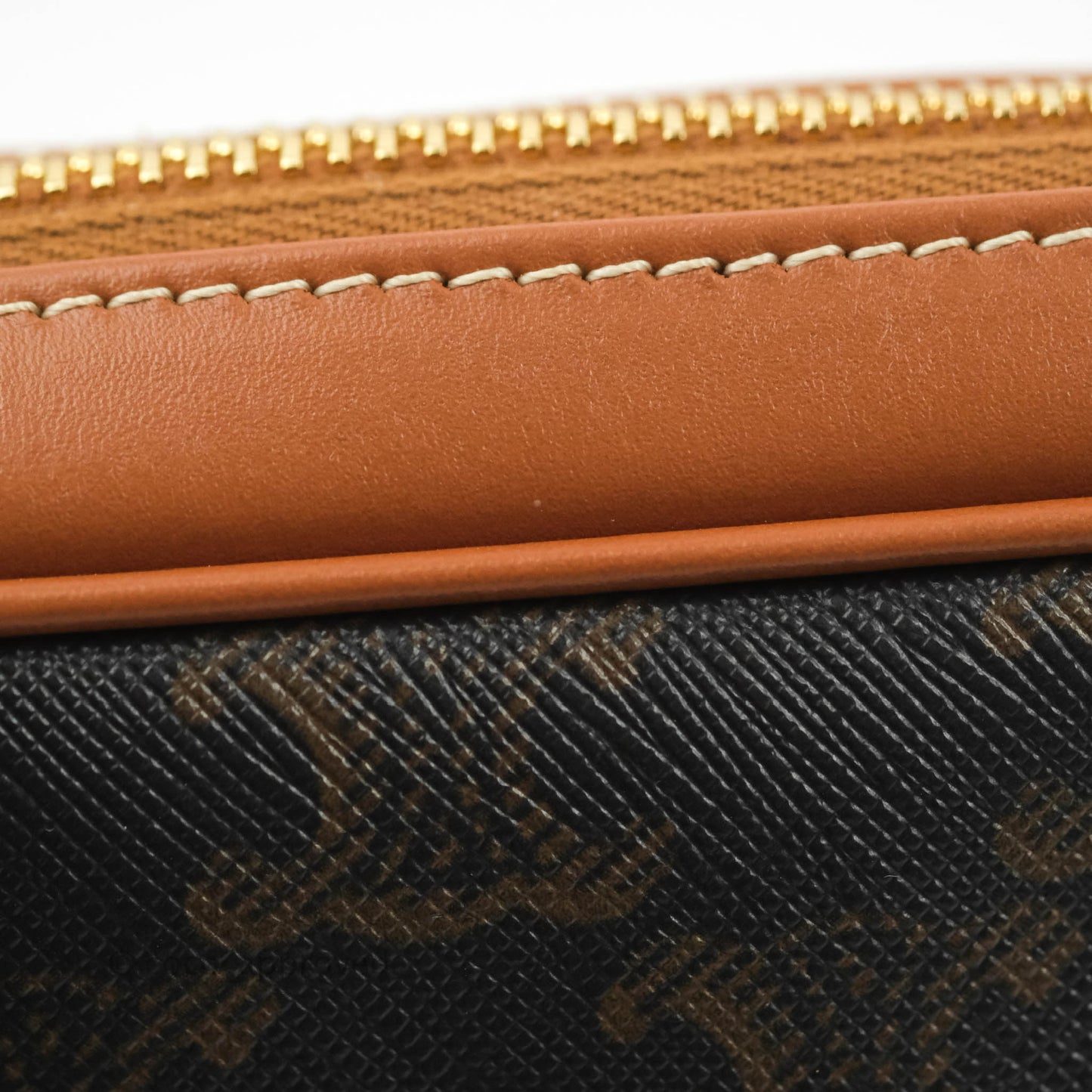 Celine Small Patapans in Triomphe Canvas Tan
