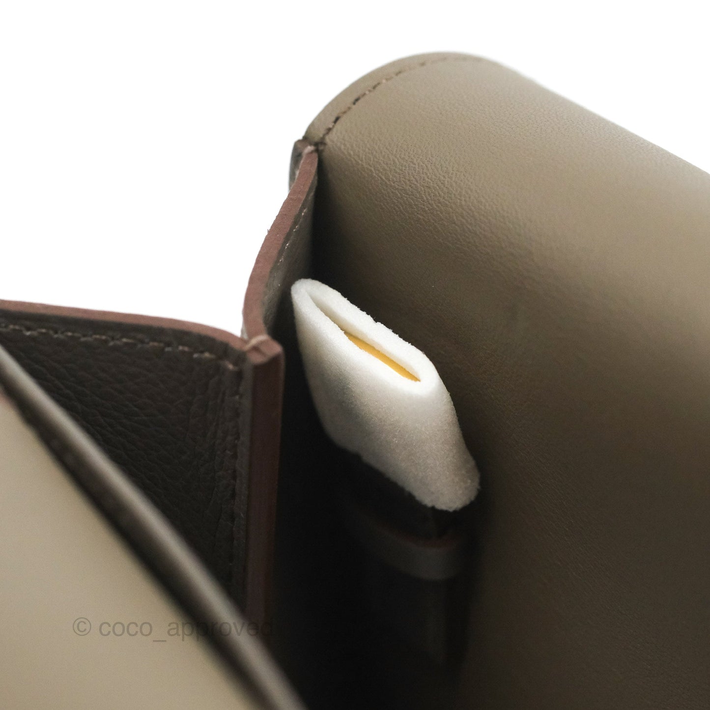 Hermès Halzan 25 Gris Etain 8F Evercolor Gold Hardware