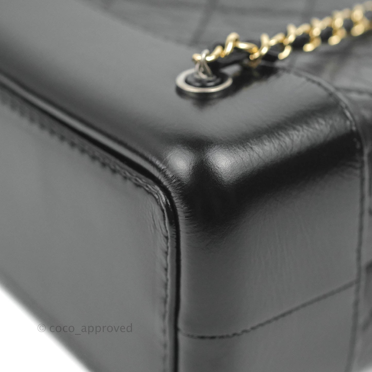 Chanel Small Gabrielle Backpack Black Aged Calfskin