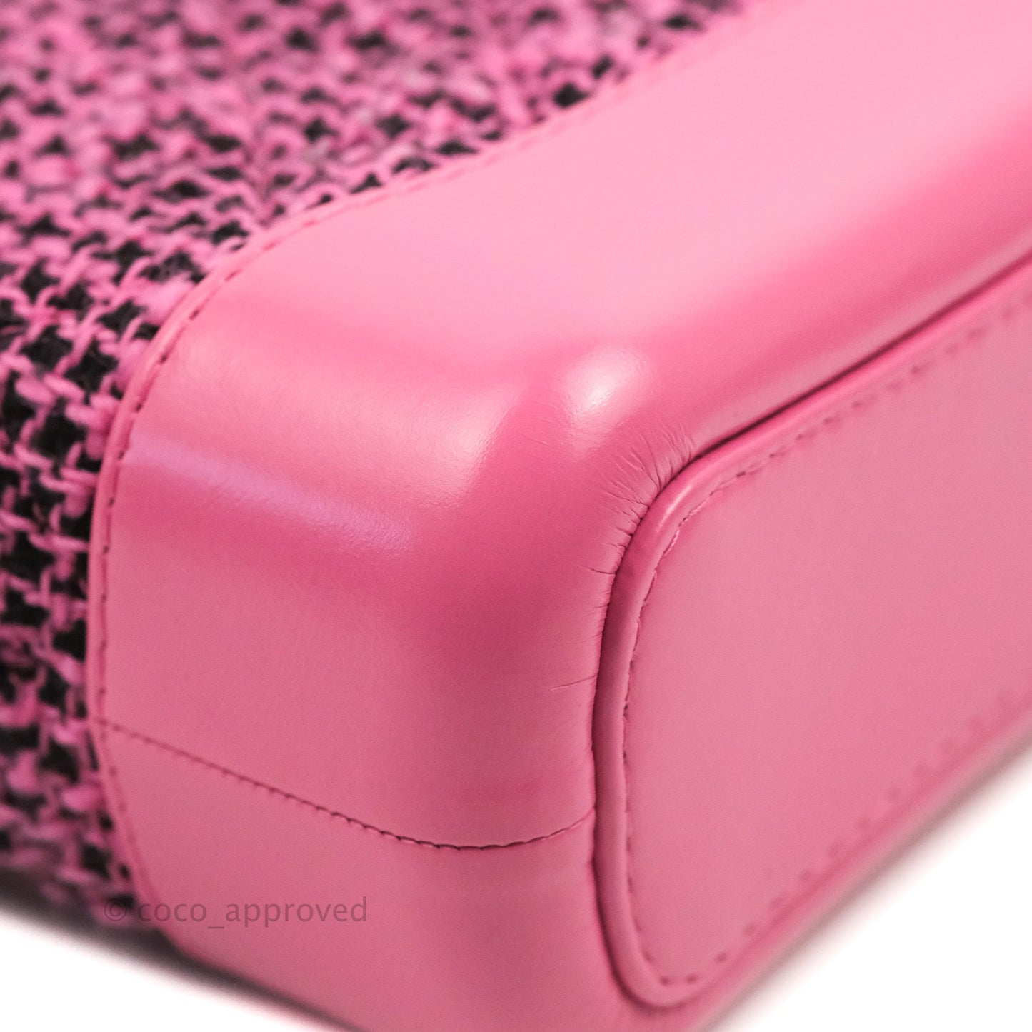 Chanel Small Gabrielle Hobo Pink/Black Tweed Mixed Hardware