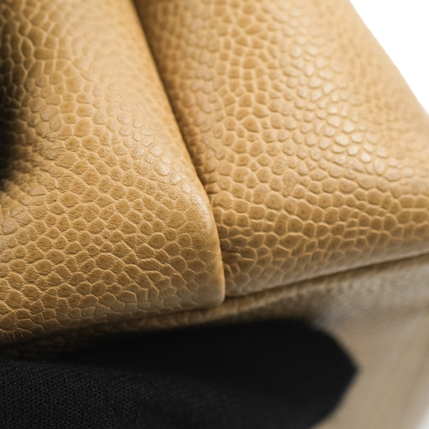 Chanel Vintage Tote Beige Caviar 24K Gold Hardware