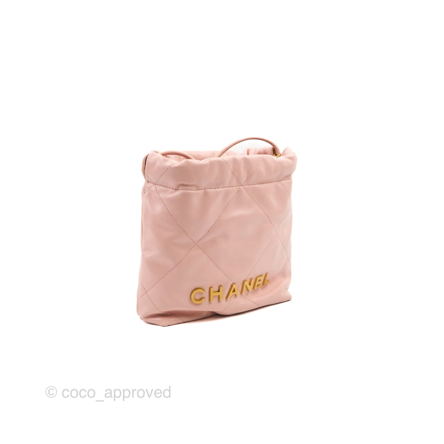 Chanel 22 Mini Bag Pink Shiny Crumpled Calfskin