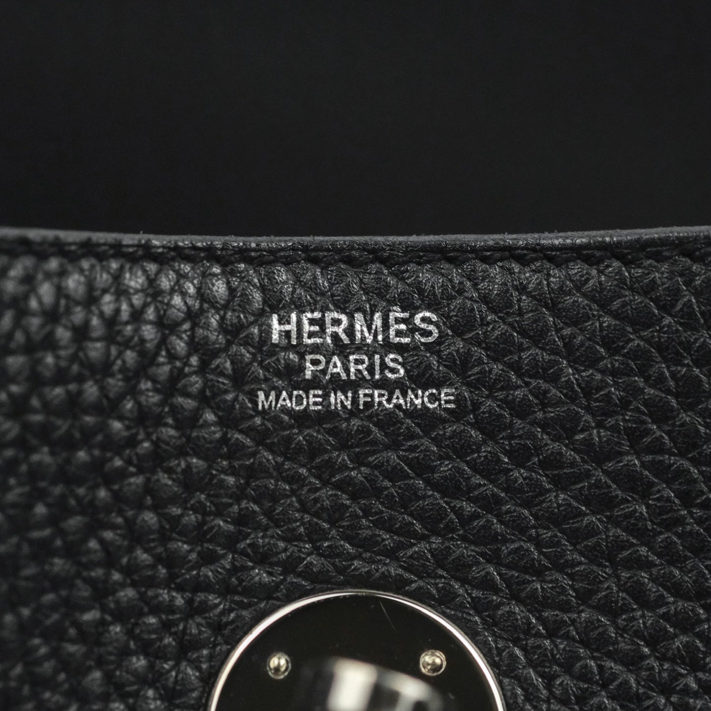 Hermès Lindy 30 Black Clemence Palladium Hardware