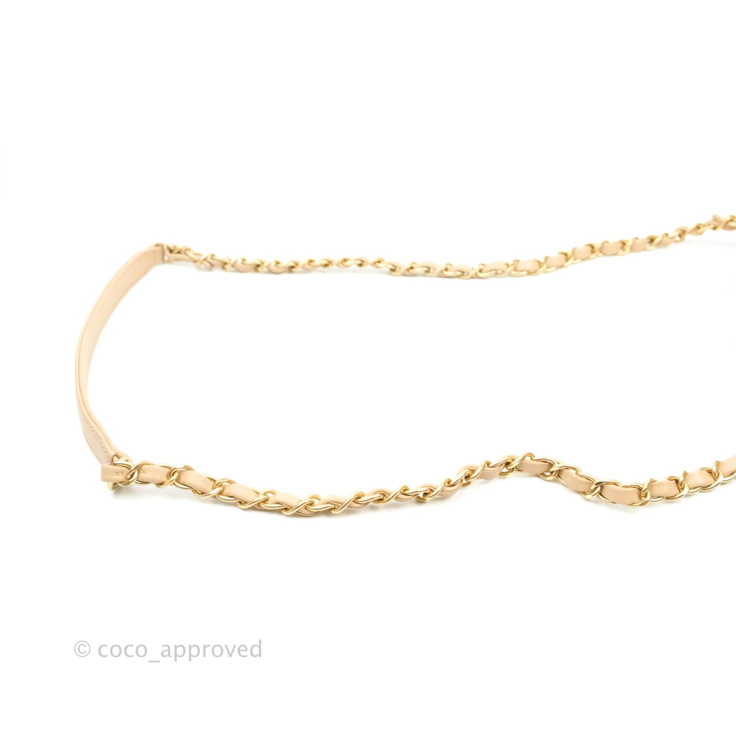 Chanel Quilted Medium CC Filigree Vanity Case Beige Caviar Gold Hardware