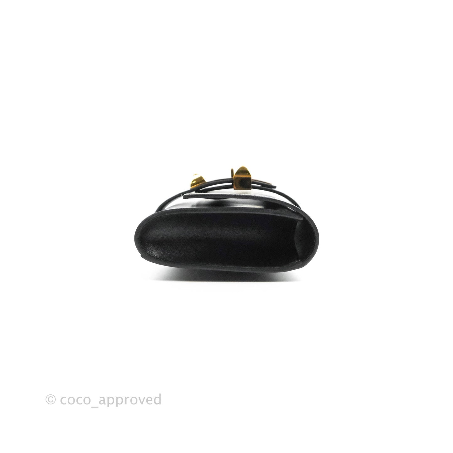 Hermes Medor 23 Clutch Black Box Leather Gold Hardware