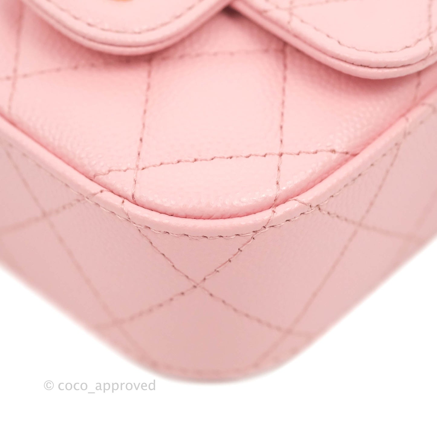 Chanel Classic Clutch With Chain Pink Caviar Gold Hardware