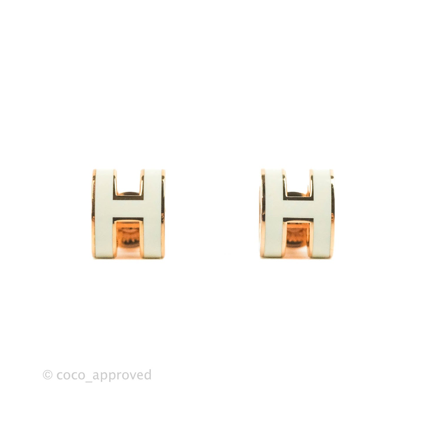 Hermès Mini Pop H Blanc Rose Gold