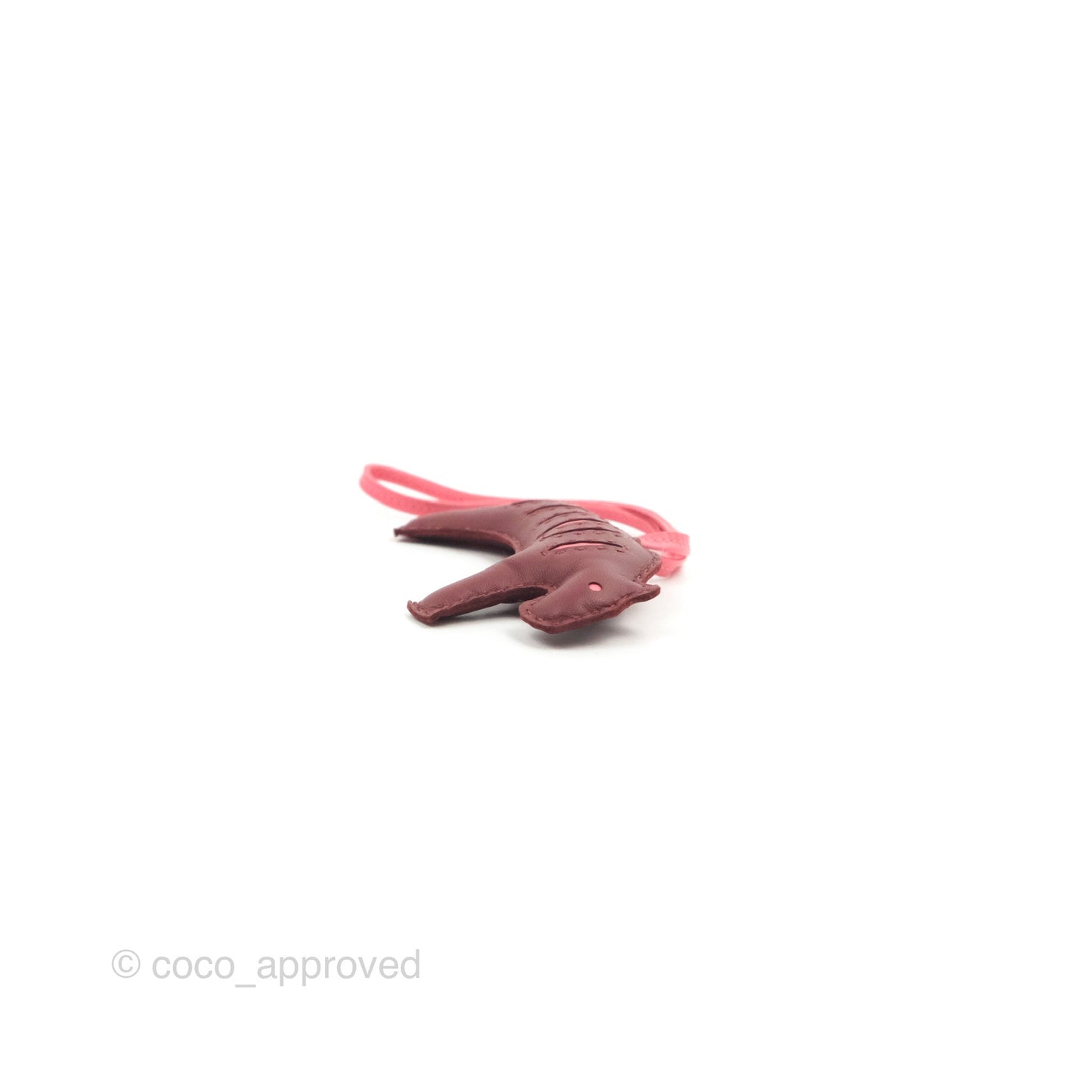 Hermès Rooroo Bag Charm Rouge H/Rose Azalee