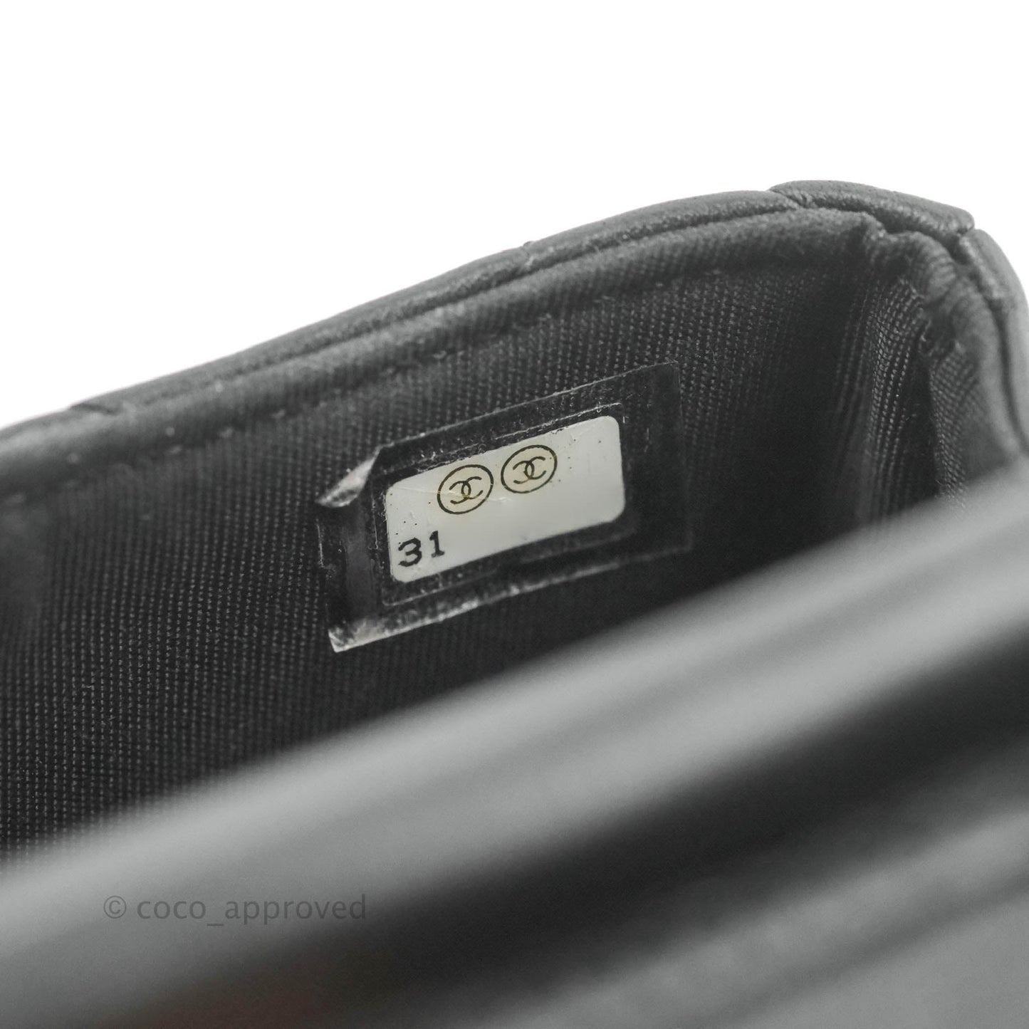 Chanel Mini Clutch with Chain Black Calfskin Aged Gold Hardware
