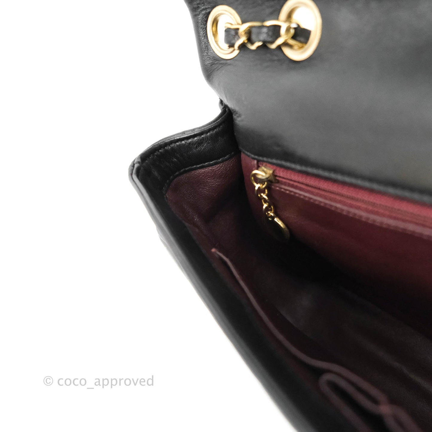 Chanel Large Chevron Single Flap Bag Black Calfskin Gold Hardware