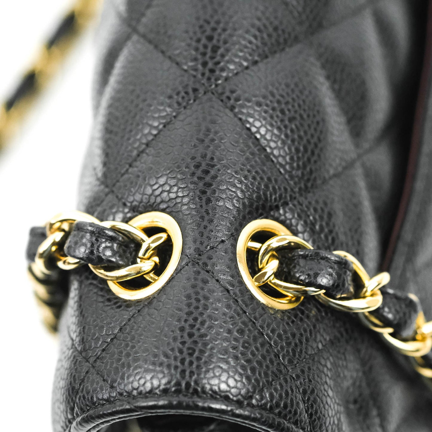 Chanel Jumbo Double Flap Black Caviar Gold Hardware⁣⁣