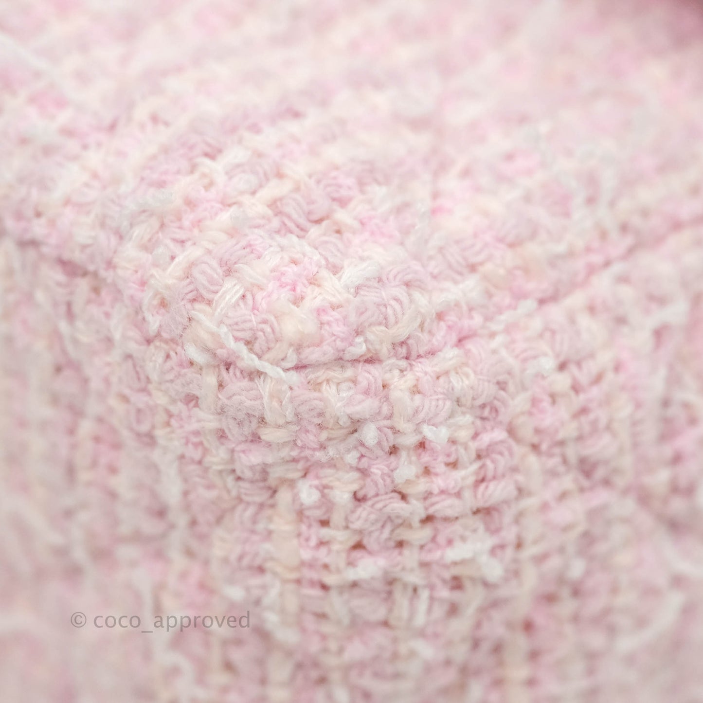 Chanel Classic Mini Rectangular Flap Pink Tweed Gold Hardware