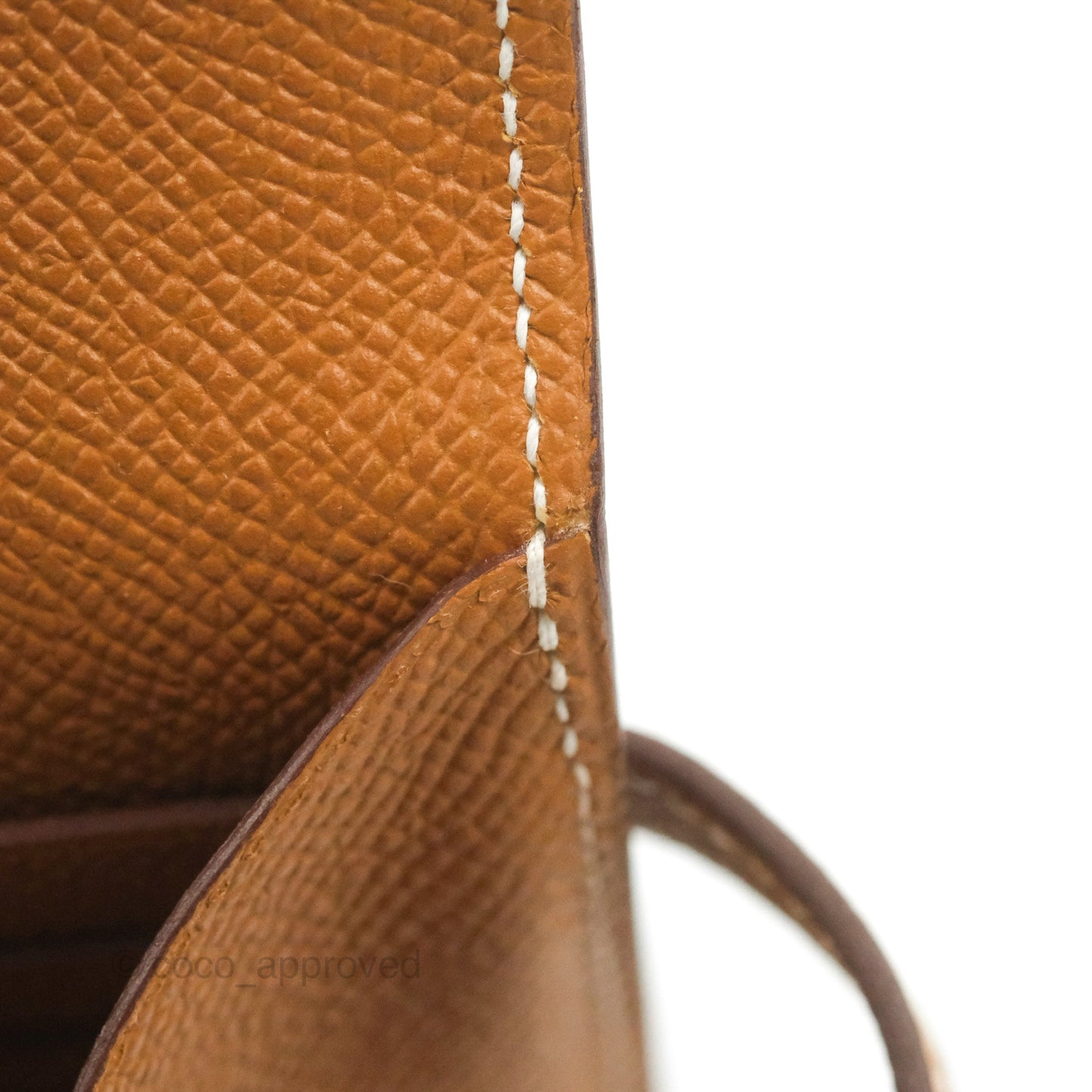 Hermès Epsom Kelly Wallet Gold Gold Hardware
