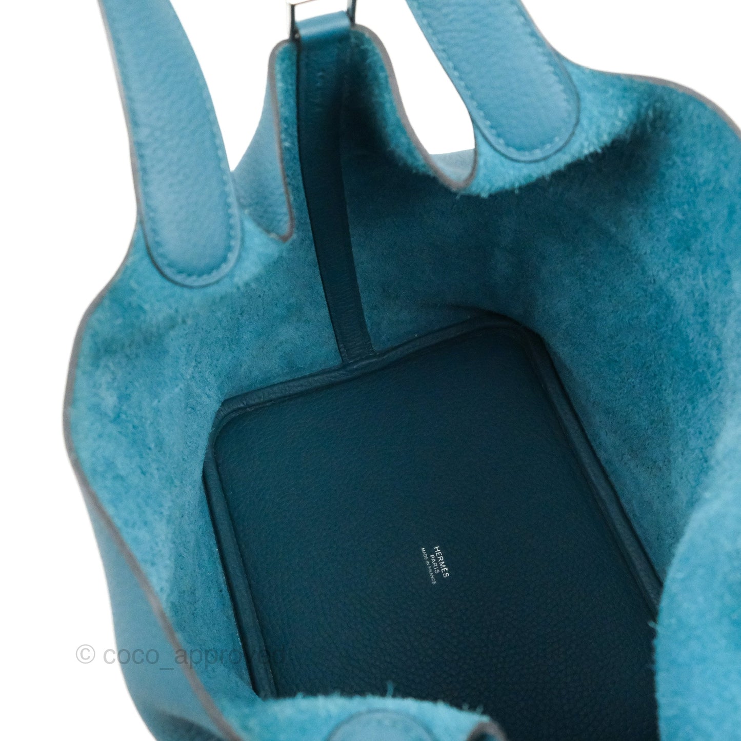Hermès Picotin 22 Teal TM Palladium Hardware