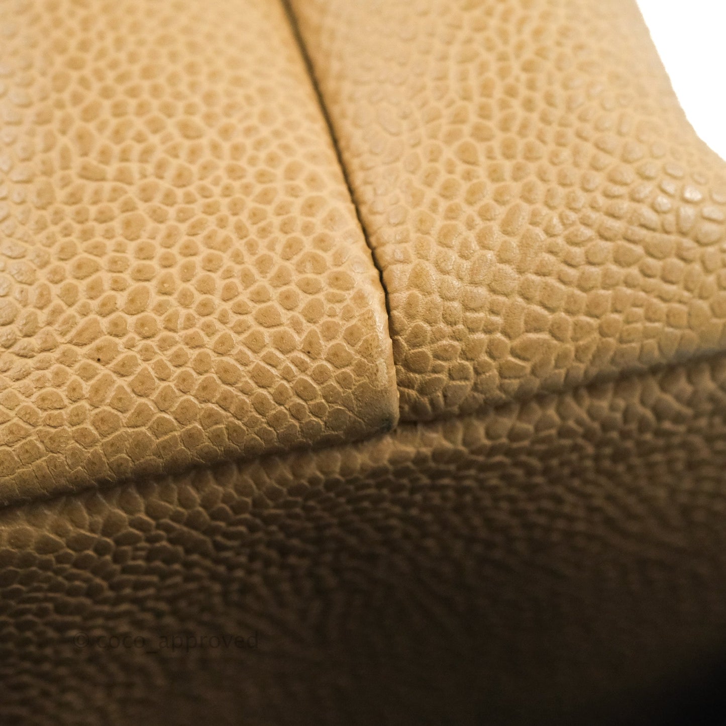 Chanel Vintage Tote Beige Caviar 24K Gold Hardware