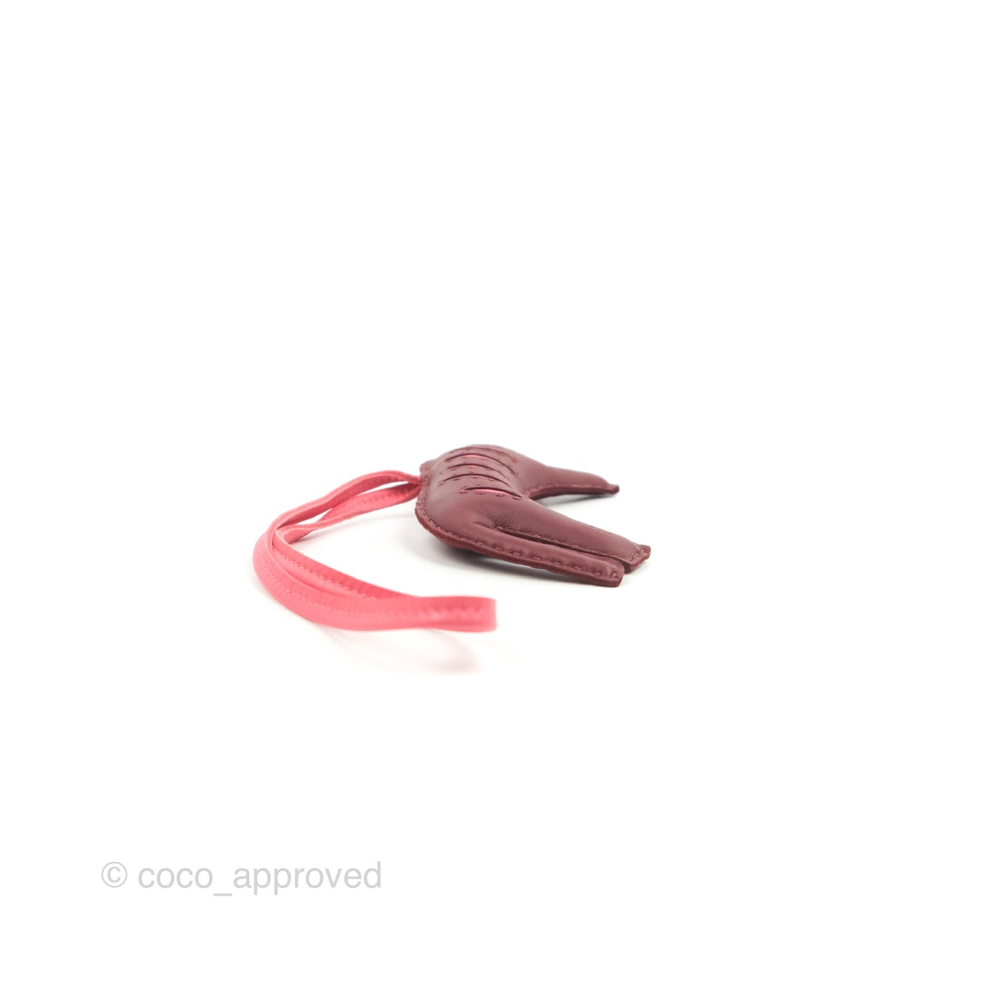 Hermès Rooroo Bag Charm Rouge H/Rose Azalee