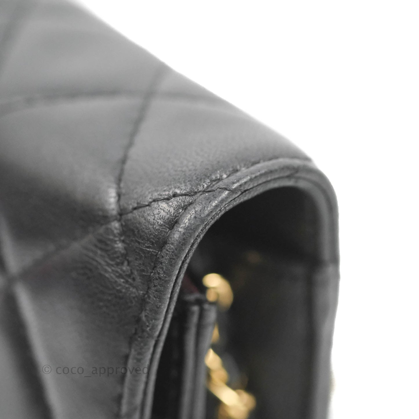 Chanel Quilted Classic WOC Black Lambskin Gold Hardware