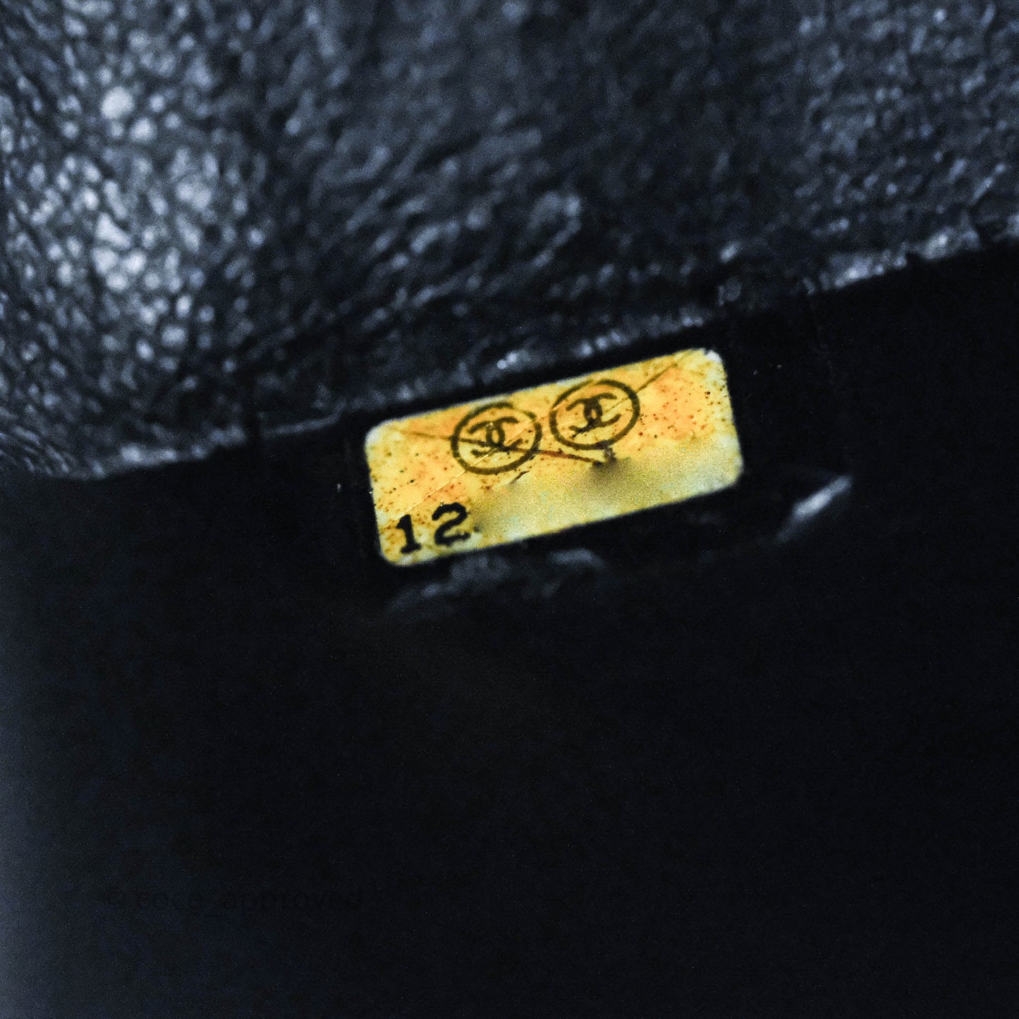 Chanel Vintage Classic M/L Medium Flap Quilted Black Caviar 24K Gold Hardware