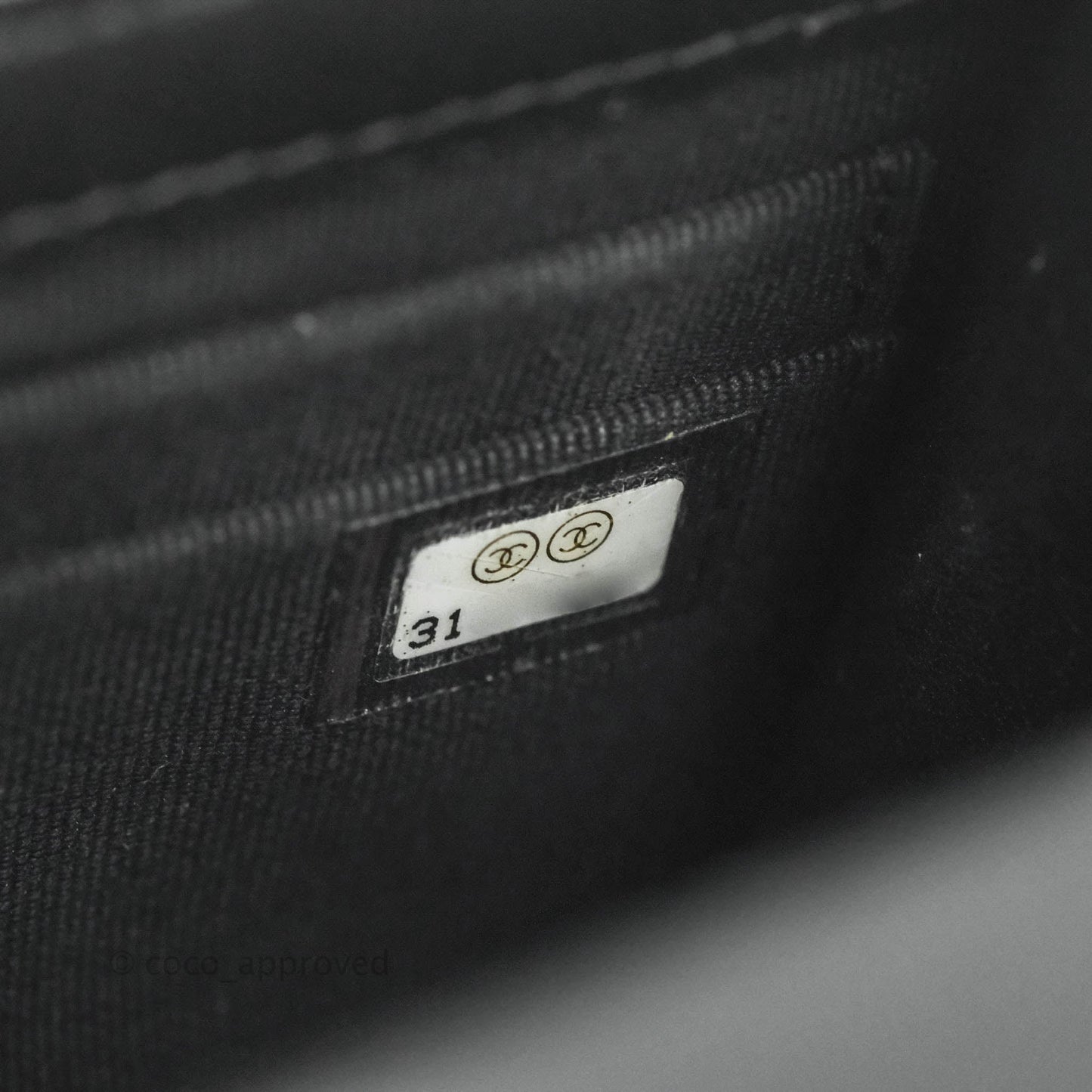 Chanel Mini Handle Clutch With Chain Black Lambskin Gold Hardware 22P