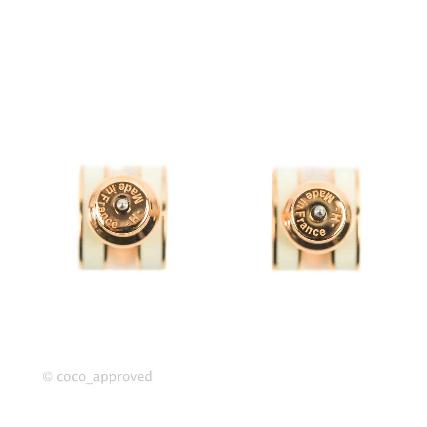 Hermès Mini Pop H Blanc Rose Gold