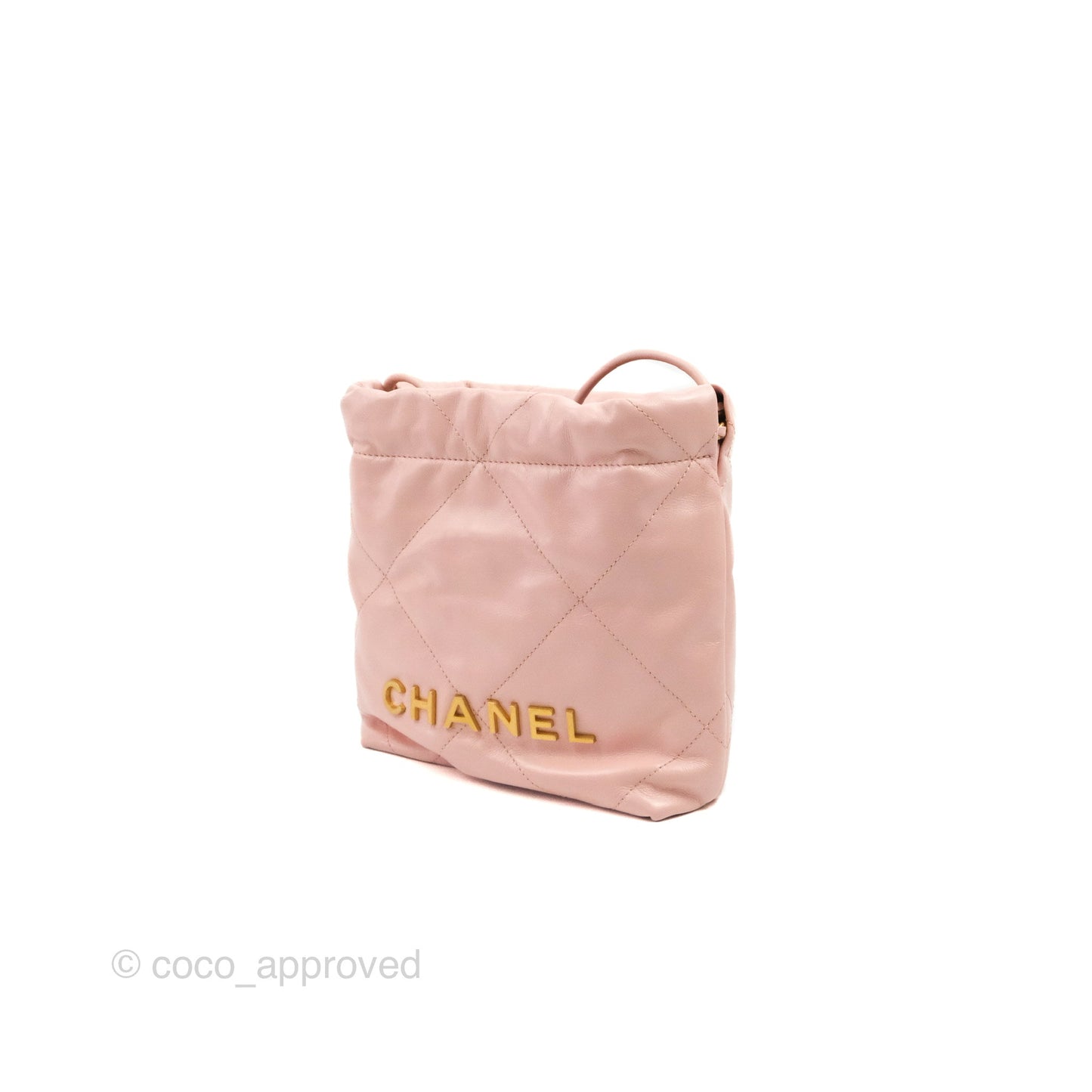 Chanel 22 Mini Bag Pink Shiny Crumpled Calfskin