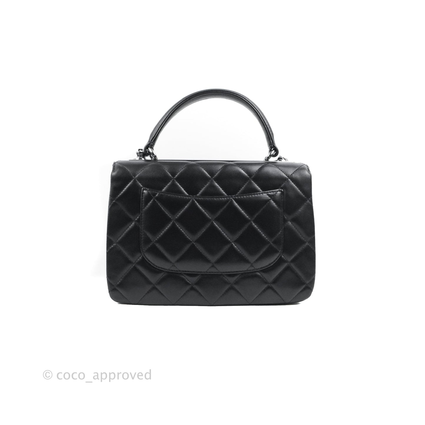 Chanel Trendy CC Small Black Lambskin Dark Silver Hardware