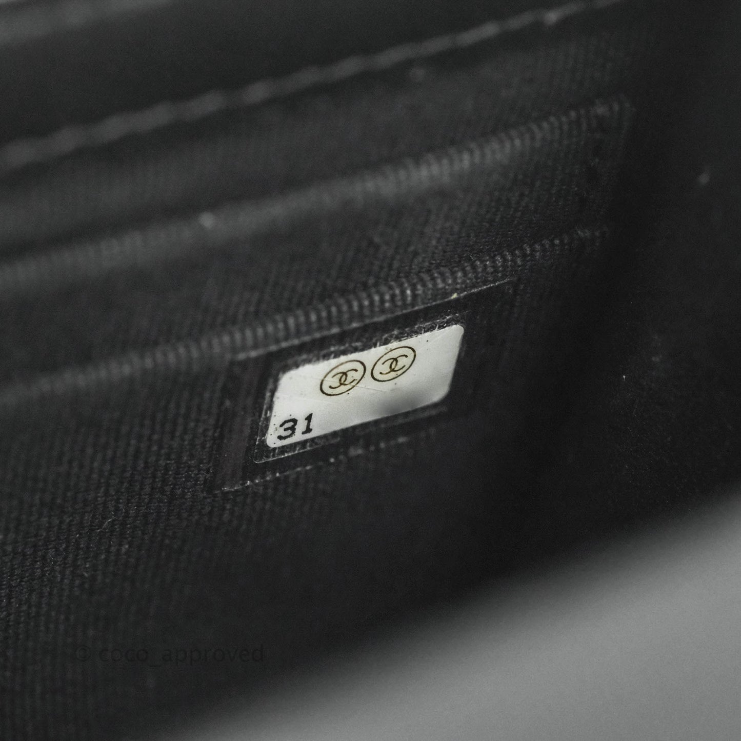Chanel Mini Handle Clutch With Chain Black Lambskin Gold Hardware 22P
