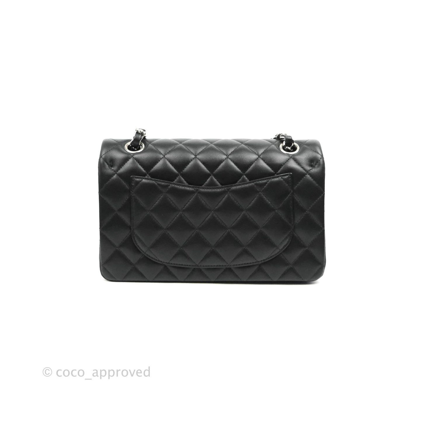Chanel Small S/M Classic Flap Black Lambskin Silver Hardware