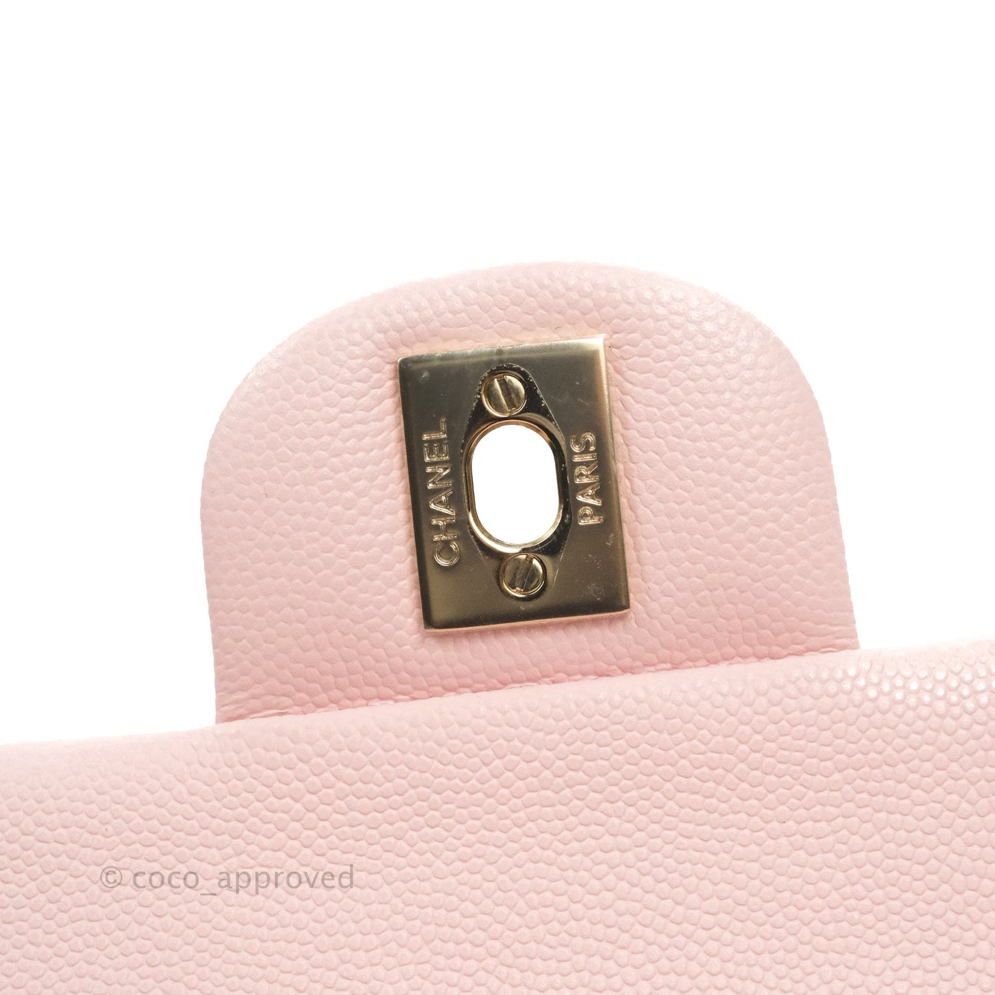 Chanel Classic Small S/M Flap Pink Caviar Gold Hardware 22S