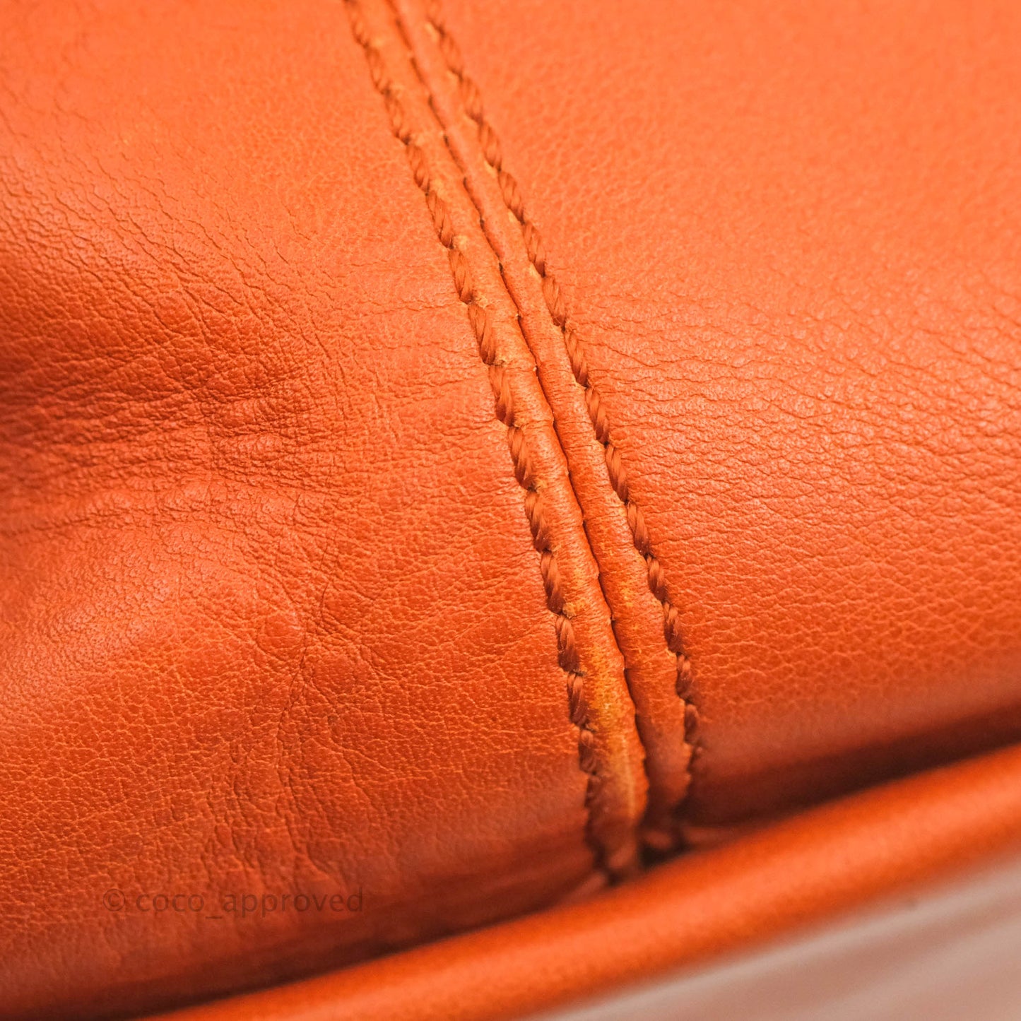 Salvatore Ferragamo Orange Top Handle Bag With Strap