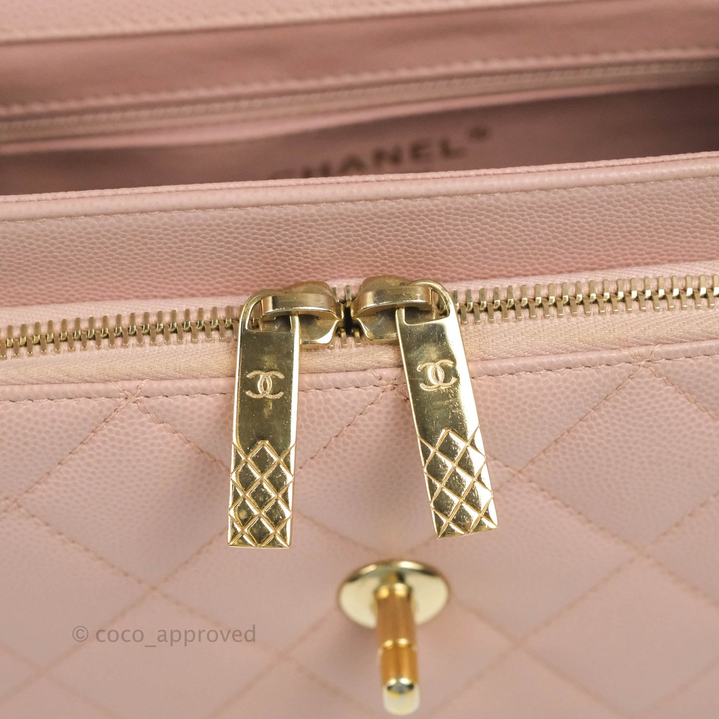 Chanel Quilted Medium Business Affinity Flap Pink Caviar Gold Hardware