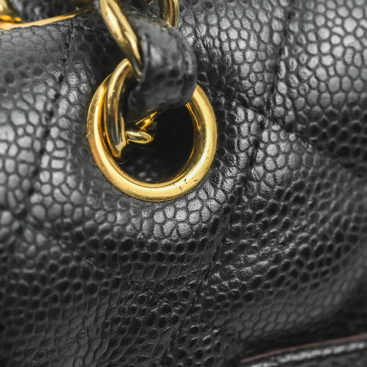 Chanel Jumbo Double Flap Black Caviar Gold Hardware⁣⁣