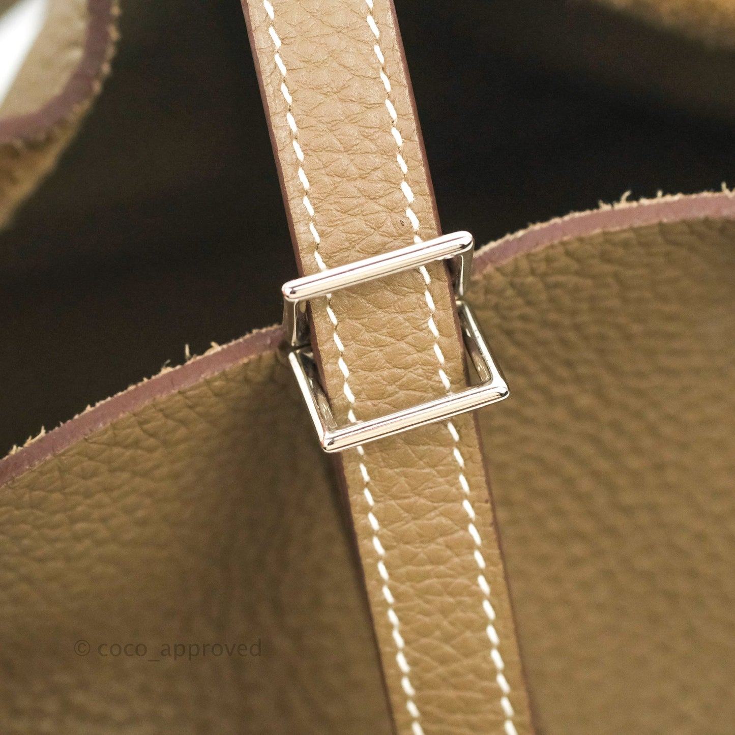 Hermès Picotin Lock 22 Clemence Etoupe Palladium Hardware
