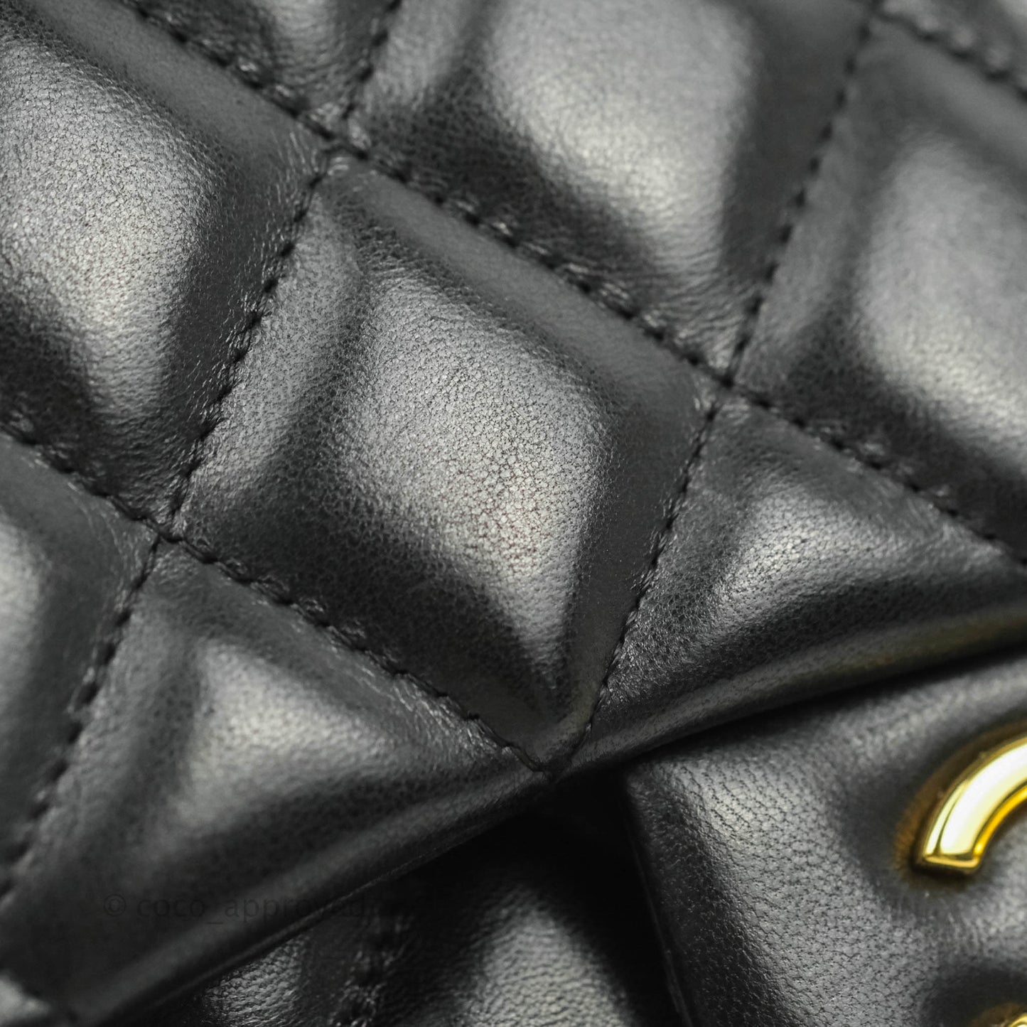 Chanel Jumbo Double Flap Black Lambskin Gold Hardware