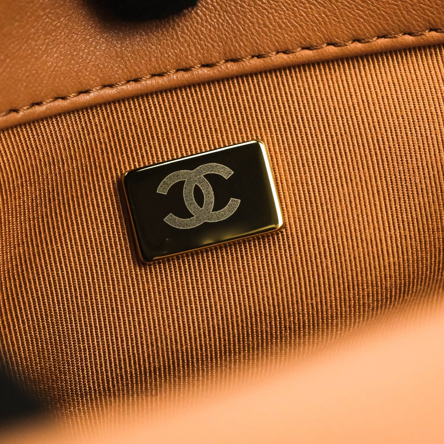 Chanel 19 Small Caramel Dark Beige Lambskin Mixed Hardware 21K