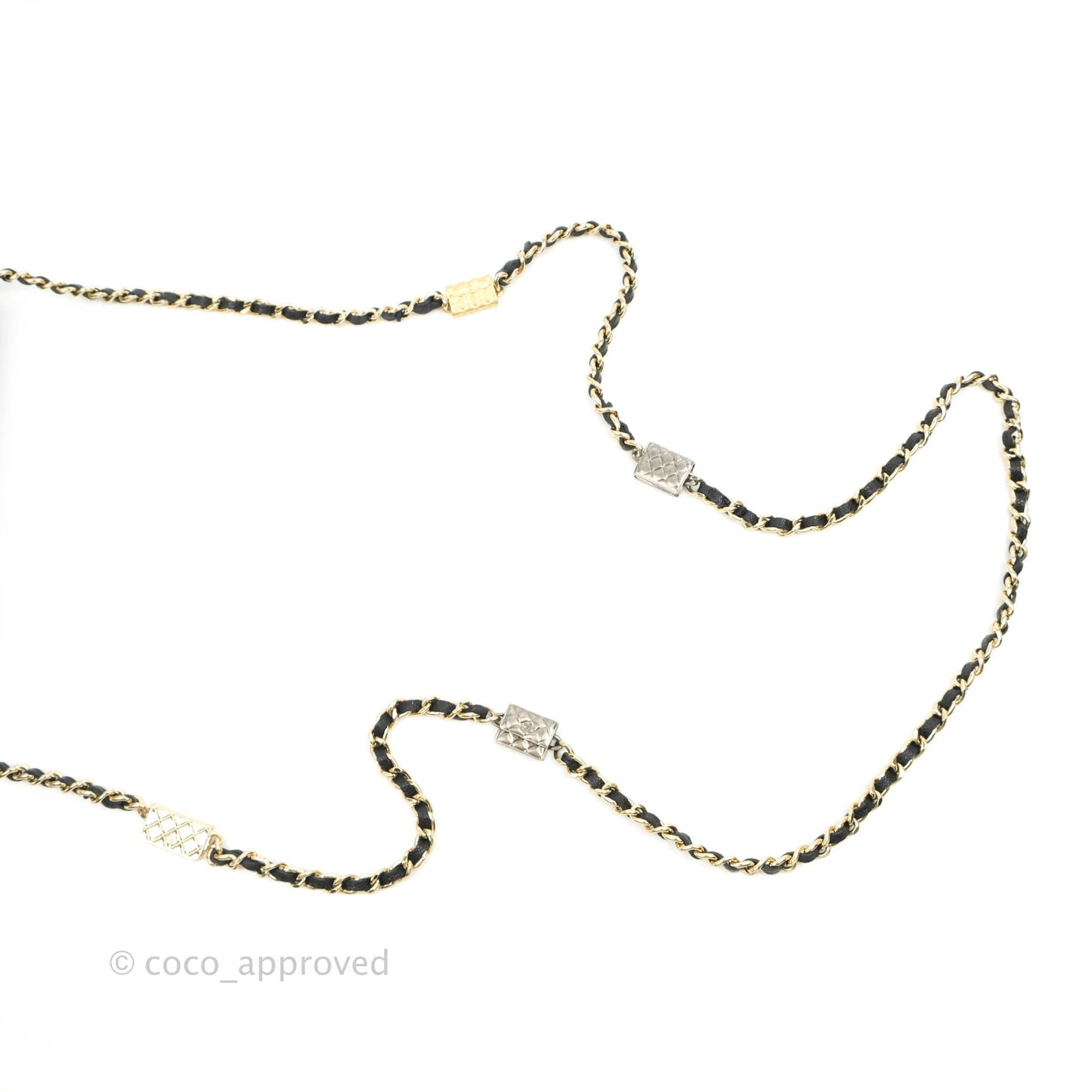 Chanel Quilted WOC Black Caviar Gold Hardware With Charms