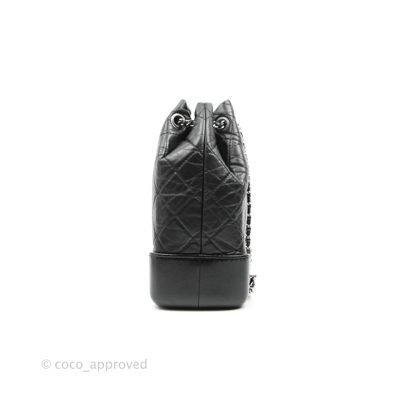 Chanel Small Gabrielle Backpack Black Aged Calfskin